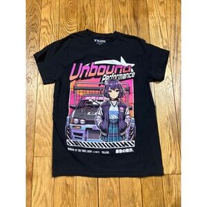 Yujin Unbound Performance Anime Car‎ Girl Graphic T Shirt Small